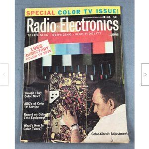 Vtg Radio-Electronics Magazine Jan 1965 Solar Cell Circuits*CB Sideband Suppress